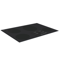Vidrio Templado de 4mm para Placa de Inducción, Uso Industrial y Hotelero, con Serigrafía, Alta Resistencia y Seguridad