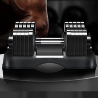 Ensemble d'haltères réglables pour la musculation, acier de haute qualité, antidérapant, portable, durable, équipement de musculation personnalisé, vente en gros