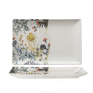 Bandeja de Servir Rectangular Blanca Botanica 30 × 20 cm Tokyo M1934 - Product Image 1