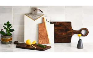 Planche à découper en bois massif la plus vendue avec bords arrondis, planche de cuisine pour la cuisson professionnelle et domestique, en vente - Product Image 2
