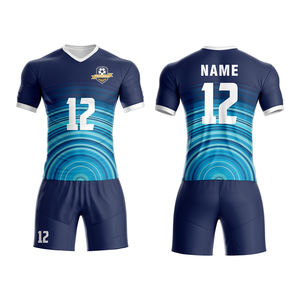 Unisex High Quality Soccer Wear OEM Sublimation Gedrucktes Logo Fußball trikot für Trainings club oder Team Jersey Großhandel Günstig - Product Image 2