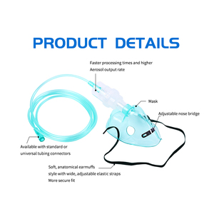 Masker Oksigen <span class=keywords><strong>Nebulizer</strong></span> yang Dapat Disesuaikan untuk Wajah, Masker Aerosol untuk Penyesuaian Khusus dan Pengiriman Obat yang Efisien - Product Image 3