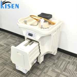KISEN Lavacabezas Portátil Moderno para Lavado de Cabello, Estación de Terapia Capilar de 80cm con Dos Tanques de Agua para Salones de Belleza - Product Image 2