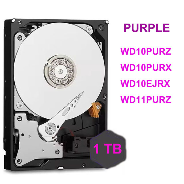 Wholesale Hard Disk WD10PURZ 1TB Purple 3.5 Inch SATA Internal Hard Drive 5400 RPM 64MB Surveillancess HDD