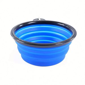Tazones Plegables de Silicona para Perros y Gatos, Regalo Promocional, Plato de Agua Portátil con Impresión Serigráfica para Camping y Paseos - Product Image 2