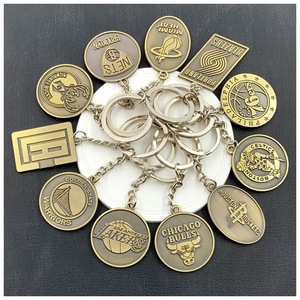 Porte-clés en métal de marque N BA, équipes de basket-ball <span class=keywords><strong>Lakers</strong></span> Heat Warriors Clippers Celtics Bulls, porte-clés de sport, pendentif pour sac, porte-clés - Product Image 3