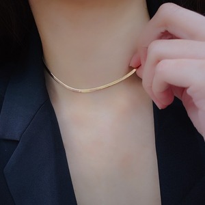 ลดกระหน่ำสร้อยคอกระดูกงูทอง18K สร้อยคอทอง Au750โซ่กระดูกคอแบบคลาสสิก - Product Image 6