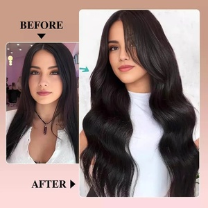 # Extensiones de Cabello Liso 1B con Cinta Adhesiva, Color Negro Natural, Trama Invisible, Extensiones de Cabello Humano con Cinta Adhesiva para Calidad de Salón, 50g/paquetes - Product Image 6
