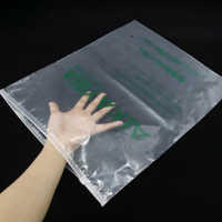 Sacs en plastique à fermeture éclair scellés en plastique transparent de qualité supérieure