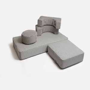 Hodon di alta qualità esterno a righe comodo divano cuscino con diverse forme, liberamente combinato Set - Product Image 3