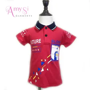 HYQ021summer 2022 toptan pamuk çocuk erkek yüksek kaliteli polo t shirt 1 - 12 yaşında