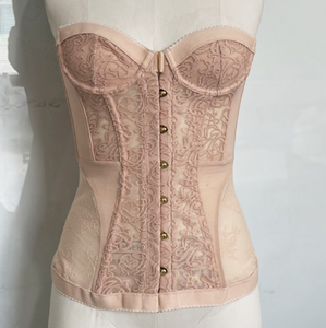 Corsetto Modellante Sexy con Fascia Traforata e Stecche, Abito Slim in Pizzo per Modellare il Seno - Product Image 2