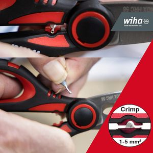 กรรไกรช่างไฟฟ้า Wiha ฟังก์ชั่นการจีบ 1-5 มม. พร้อมคลิป สแตนเลสเกรดอุตสาหกรรม - Product Image 5