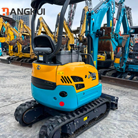 Excavadora U17 de 1.7 Toneladas, Mini Excavadora de Segunda Mano, Original de Japón U15/U17/U25/U30/U35, Todas en Stock para la Venta