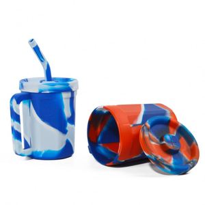 Taza de Silicona Popular con Asa y Pajita, Taza Reutilizable para Camping y Senderismo, para Agua Fría y Caliente - Product Image 3