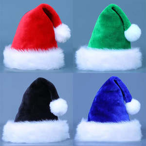 Nouvelles décorations de Noël Chapeau de Noël pour adultes et enfants Décorations de Noël Chapeaux de Père Noël - Product Image 2