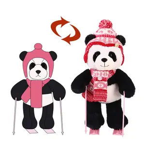 Cartoon Cute Panda Stuffed Toys Custom Plushie Wholesale Manufacturer Customized Plush Panda Bear Toys