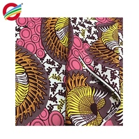 Kain Cetak Lilin Ankara Nigeria Harga Pabrik Murah Poliester Murni Lilin Afrika Asli 6 Yard