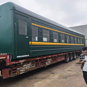 Modelo de vagón de tren verde a escala grande, vagón de ferrocarril de metal, accesorio didáctico escolar - Product Image 1