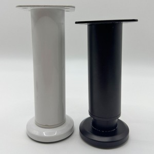 Pieds de meubles Wansheng noirs et blancs, support télescopique réglable pour armoires, meubles TV, lits, canapés - Product Image 1