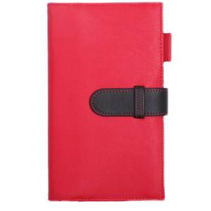 Carnet de notes de luxe personnalisé A6 en cuir PU, couleurs contrastées, <span class=keywords><strong>petit</strong></span> classeur à anneaux, couverture rigide, portable, haut de gamme, multifonctionnel - Product Image 2