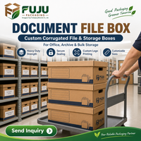 Boîtes en carton ondulé écologiques faites à la main FUJU - Forme personnalisable, doublure personnalisée, impression de logo personnalisée, utilisation multi-industrielle, fabriqué en Guangdong