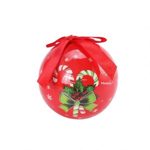 Ornements de Noël haut de gamme en boîte cadeau, Modèle 75-269, Boules en mousse peintes à motifs de Noël, Clochettes, Canes, Bas de Noël - Product Image 4