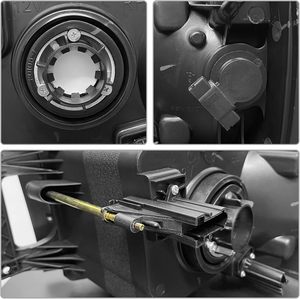 Conjunto de Faros Delanteros Compatibles con Dodge Ram 1500 2002-2005/Ram 2500 3500 2003-2005, Carcasa Cromada, Repuesto de Faros Izquierdo y Derecho - Product Image 6