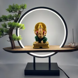 LED Diwali Lamp Diyas Ganesha Jard n Estatua Mini Ganesha Statue