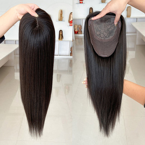 ท็อปเปอร์ผมแท้ Remy แบบไหม ระบายอากาศได้ดี ท็อปเปอร์แบบคลิปติด - Product Image 1
