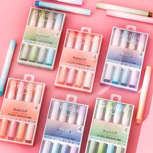 Set di 4 Evidenziatori Jumbo a Colori Sfumati GF, Cancelleria per il Ritorno a Scuola, Pennarelli Fluorescenti per Graffiti, Arte, Disegno e Scrittura - Product Image 5