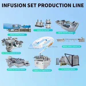 Set infusi mesin pembuat, set mesin pembuat infus iv mesin manufaktur