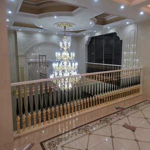 Nouvelle colonne Villa Duplex Loft clôture plate-forme <span class=keywords><strong>baie</strong></span> <span class=keywords><strong>vitrée</strong></span> balcon garde-corps balustrade en alliage d'aluminium escalier main courante balustrade - Product Image 2