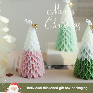 Handmade Christmas Tree Paraffin Wax Scented <b>Candle</b> Christmas Decorations Gifts Novelty Scented <b>Candle</b> - Product Image 4