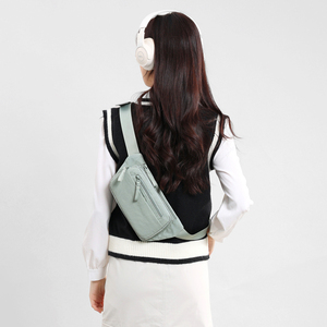 Sac <span class=keywords><strong>banane</strong></span> léger en nylon multi-positions, pochette bandoulière, sac de poitrine grande capacité pour usage quotidien, sac <span class=keywords><strong>banane</strong></span> décontracté - Product Image 4