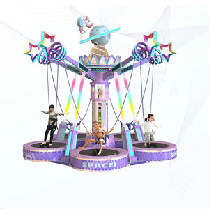 Trampolín Grand Bungee Trampolín 5 Personas Precio Gran equipo de entretenimiento al aire libre Toboganes Trampolín de <span class=keywords><strong>piso</strong></span> <span class=keywords><strong>en</strong></span> venta - Product Image 4