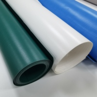 Vente en gros 610gsm Poly bâche PVC enduit plastique lona PVC bâche plastique toile pour couverture