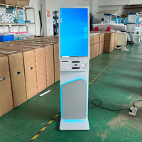 Kiosco de Autoservicio con Pantalla Táctil de 27 y 32 Pulgadas, Kiosco de Pago POS con Impresora, Escáner QR, NFC, Cámara y Terminal