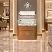 Vitrine de présentation de bijoux de luxe, mobilier de magasin, design personnalisé, vitrine de présentation de bijoux en verre verrouillable