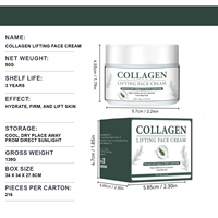 Crème liftante 3D pour le visage, raffermissante et tenseur, hydratante pour peaux relâchées, traitement de contouring avec peptides pour une ligne de mâchoire définie