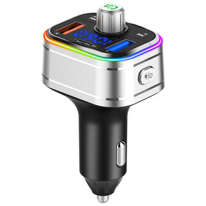 <span class=keywords><strong>Receptor</strong></span> y Transmisor MP3 para Auto, Cargador de Auto con Doble USB 2.0 de Carga Rápida, Asistente de Voz Manos Libres, Encendedor de Cigarrillos - Product Image 1