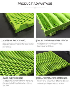 Suelo de plástico de panal para equipo de granja de cerdo - Product Image 5