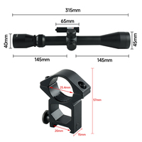 SYQT avcılık optik 3-9X40 kırmızı lazer açık Hunter Equipement dişliler ile Crosshair retikül