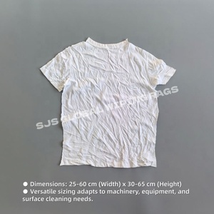Trapos Industriales Blancos de Punto Tipo Camiseta, Trapos de Limpieza Grado A, 100% Algodón Blanco para Limpieza - Product Image 3