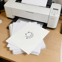 Papier de transfert d'eau pour tatouages temporaires, compatible imprimante laser et jet d'encre, blanc vierge, autocollant imprimable DIY Topjlh