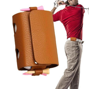 Sac de golf portable à prix d'usine, pochette durable pour balles de golf, porte-balles de golf en cuir à clipser à la ceinture - Product Image 2