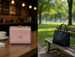 Portafoglio da Donna a Tre Pieghe con Clip, Piccolo Formato, in Pelle Microfibra, Chiusura con Fibbia, per Uso Quotidiano - Product Image 2