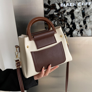 Bolsos Pequeños Populares para Mujer, Nueva Moda <span class=keywords><strong>2022</strong></span>, Bolsos Cuadrados Casuales para el Trabajo, con Bloques de Color, de Hombro y Cruzados - Product Image 1
