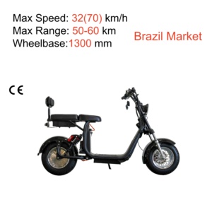 Venta Directa de Fábrica, Scooter Eléctrico con Neumáticos Anchos, 1000W, 32km/h, Distancia Entre Ejes de 1300mm, Gran Éxito de Ventas en Brasil - Product Image 1
