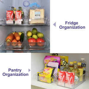 <span class=keywords><strong>Accessori</strong></span> per la casa e la cucina organizer in plastica per frigorifero contenitori impilabili per bevande organizer per frigorifero - Product Image 2